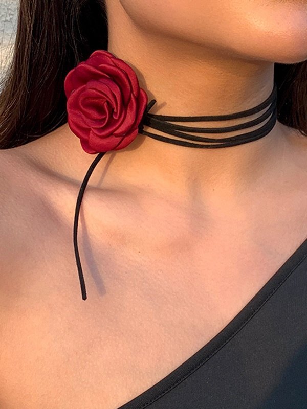 Collar de rosas hecho a mano personalizado-1