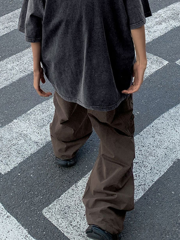 Camiseta extragrande de manga corta con estampado callejero para hombre-4