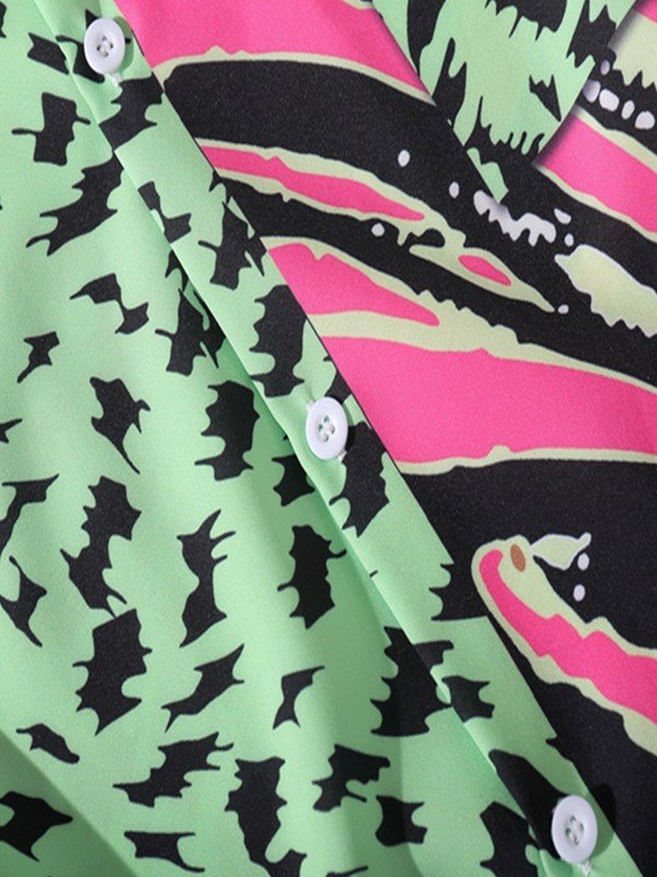 Camisa de hombre con estampado animal patchwork-4