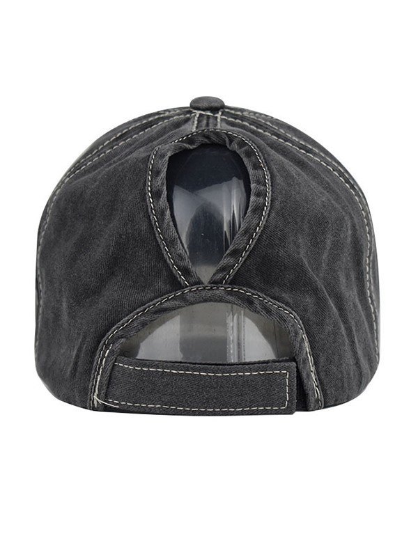 Gorra de béisbol con estrella de lentejuelas y lavado desgastado-3