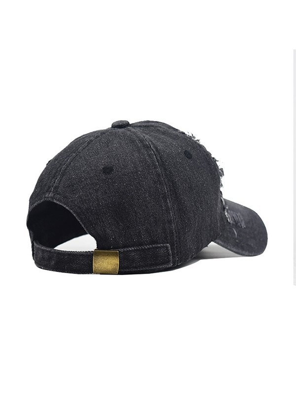 Gorra de béisbol de mezclilla desgastada con lavado vintage-2
