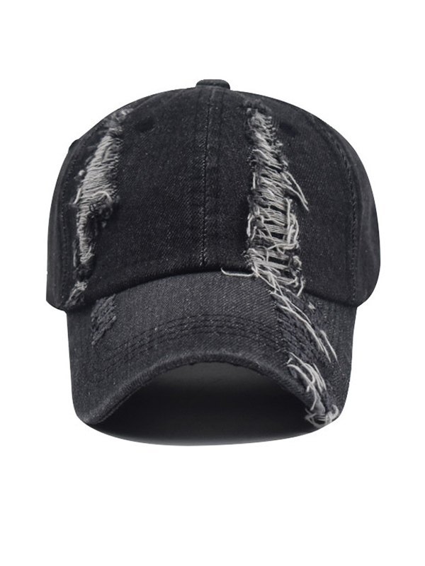 Gorra de béisbol de mezclilla desgastada con lavado vintage-1