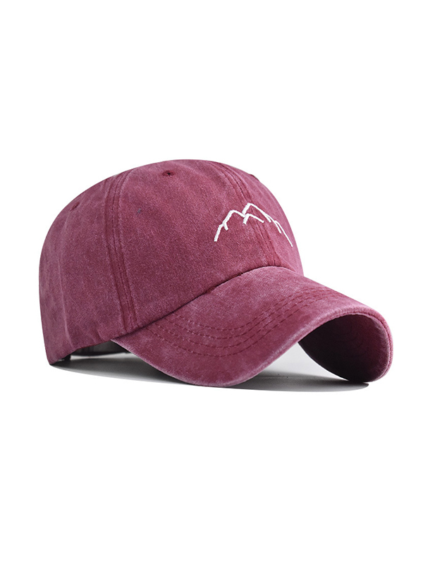 Gorra de béisbol lavada bordada-1