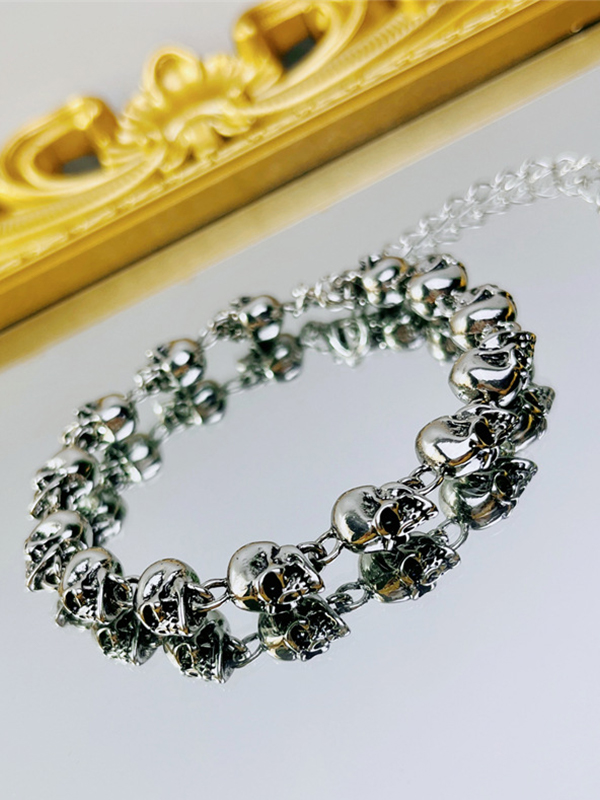 Pulsera con diseño de calavera 3D-2